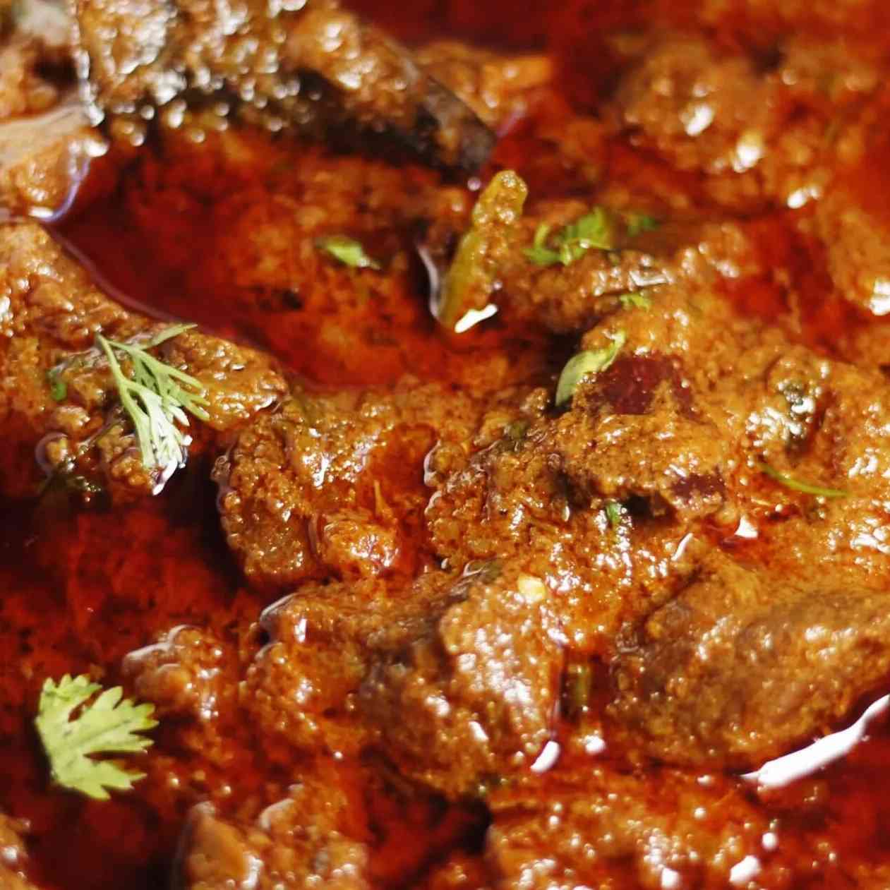 Indulge in the rich and aromatic flavors of Beef Hyderabadi Gravy, featuring succulent beef, aromatic spices, and a blend of Hyderabadi culinary traditions for a regal and delicious dining experience