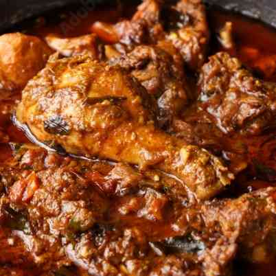 Indulge in the rich flavors of Chettinadu Chicken Gravy, featuring succulent chicken, aromatic spices, and a luscious blend of South Indian culinary traditions for a delightful and authentic dining experience