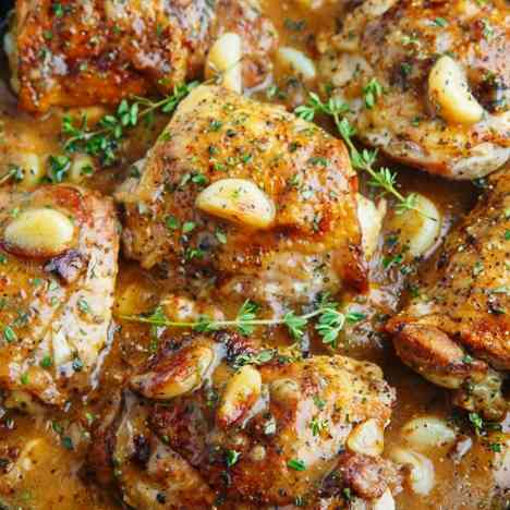 Savor the aromatic delight of Garlic Chicken Gravy, featuring tender chicken, aromatic garlic, and a rich blend of spices, creating a flavorful and satisfying dining experience